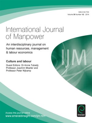 cover image of International Journal of Manpower, Volume 35, Issue 1 & 2